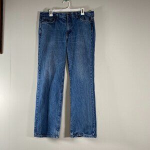 Chaps Denim Straight Leg Jeans Men's 36 x 32 Mid Rise Blue Casual Pants